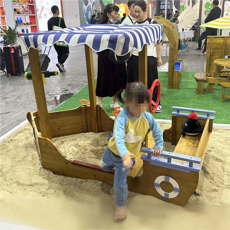幼儿园户外扮演儿童沙水区玩具防腐木屋隧道画板沙池玩水仿真厨房