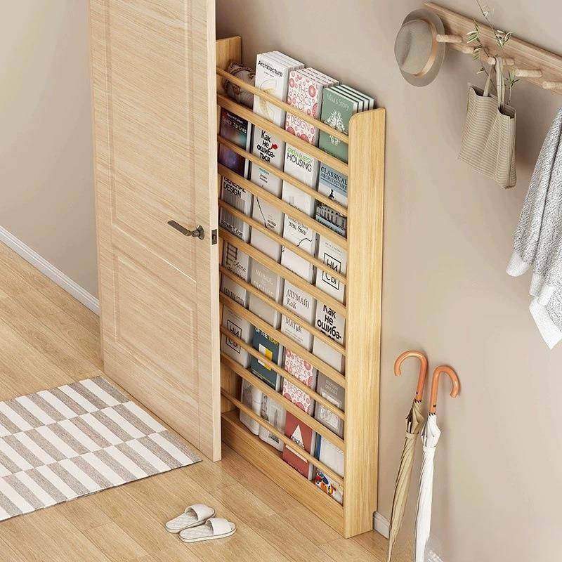 实木超窄夹缝置物架窄柜走廊玄关书架薄款免打孔绘本架门后收纳架,节庆用品/礼品,新娘配件,淘宝优惠券,粉丝福利购,淘宝优惠卷