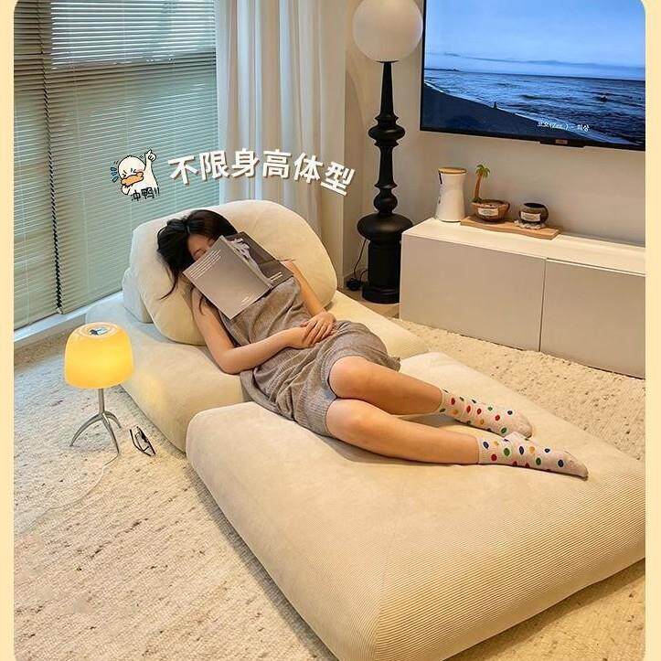 豆腐块沙发床小户型阳台卧室榻榻米懒人沙发客厅拆洗可爱网红双人