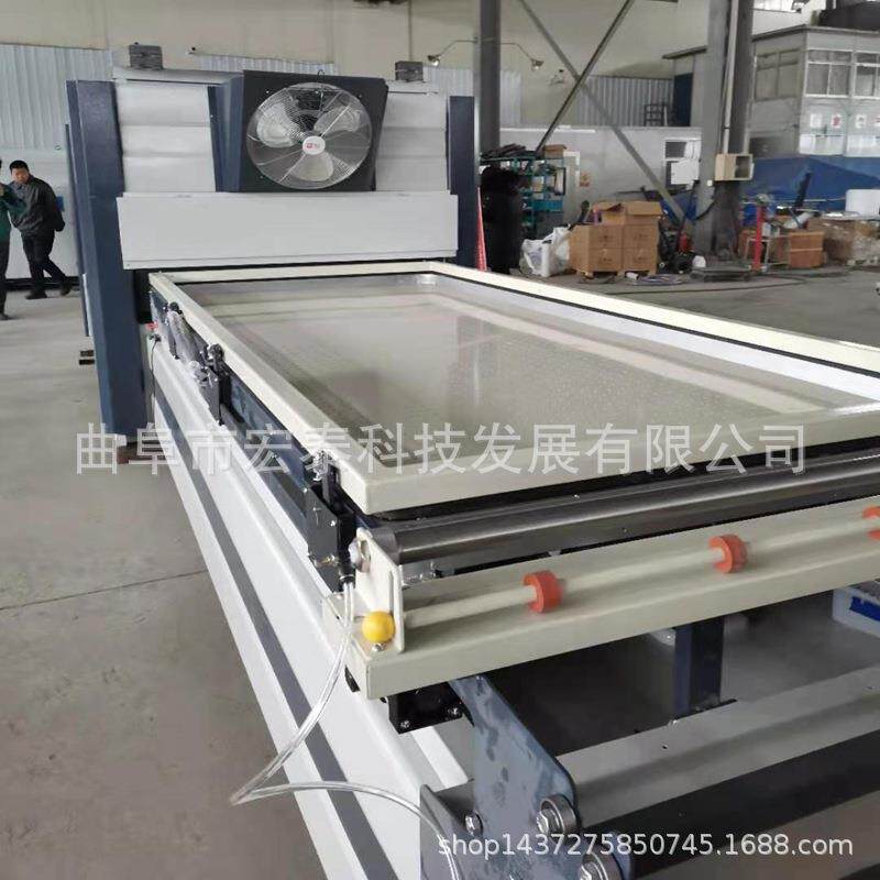 宏泰全自动双工位木工真空覆膜机木门橱柜门pvc皮革加工吸塑机