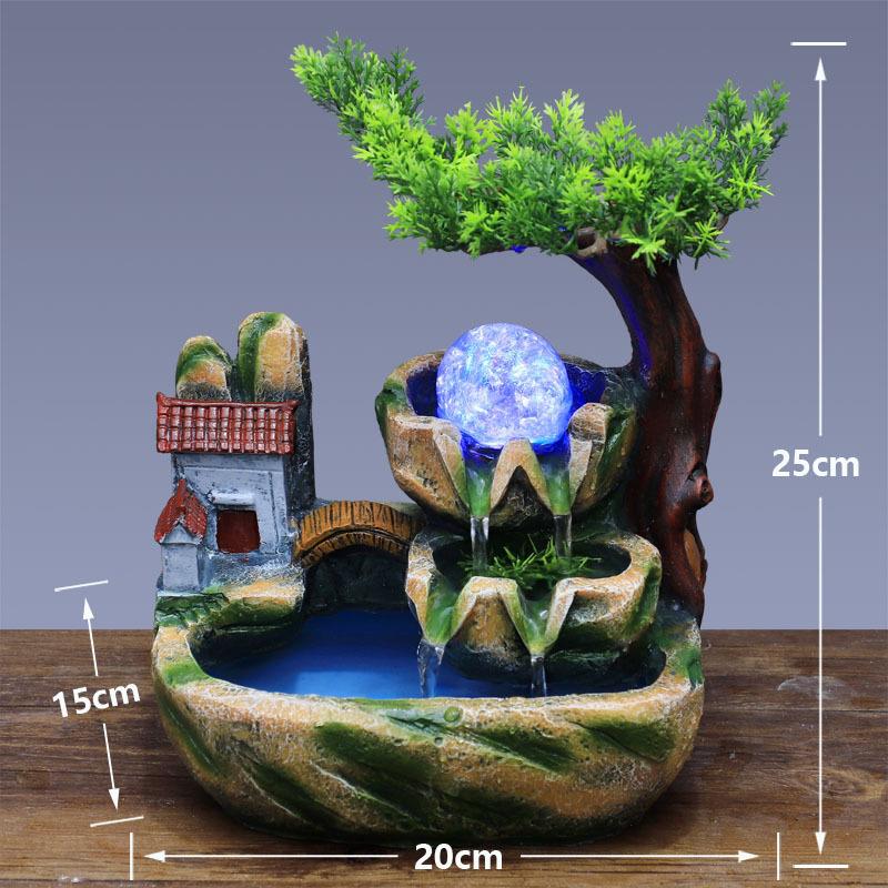 包邮升级小假山流水喷泉简约现代盆景工艺品装饰义乌地滩百货