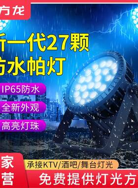 方龙灯光27颗防水帕灯全彩户外文旅景区染色灯七彩照树景观投光灯