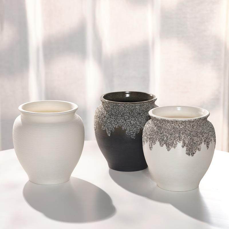 蜀门拉丝纹现代简约陶瓷花瓶装饰干花水养鲜花样板间客厅插花摆件,机械设备,其他机械设备,淘宝优惠券,粉丝福利购,淘宝优惠卷