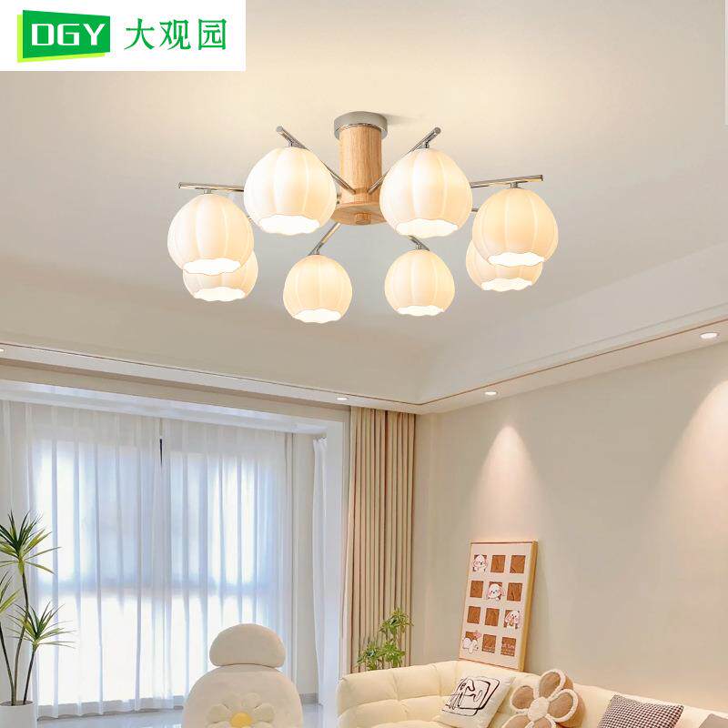 客厅吊灯简约现代客厅主灯led灯具客厅灯奶油餐厅大灯卧室灯335