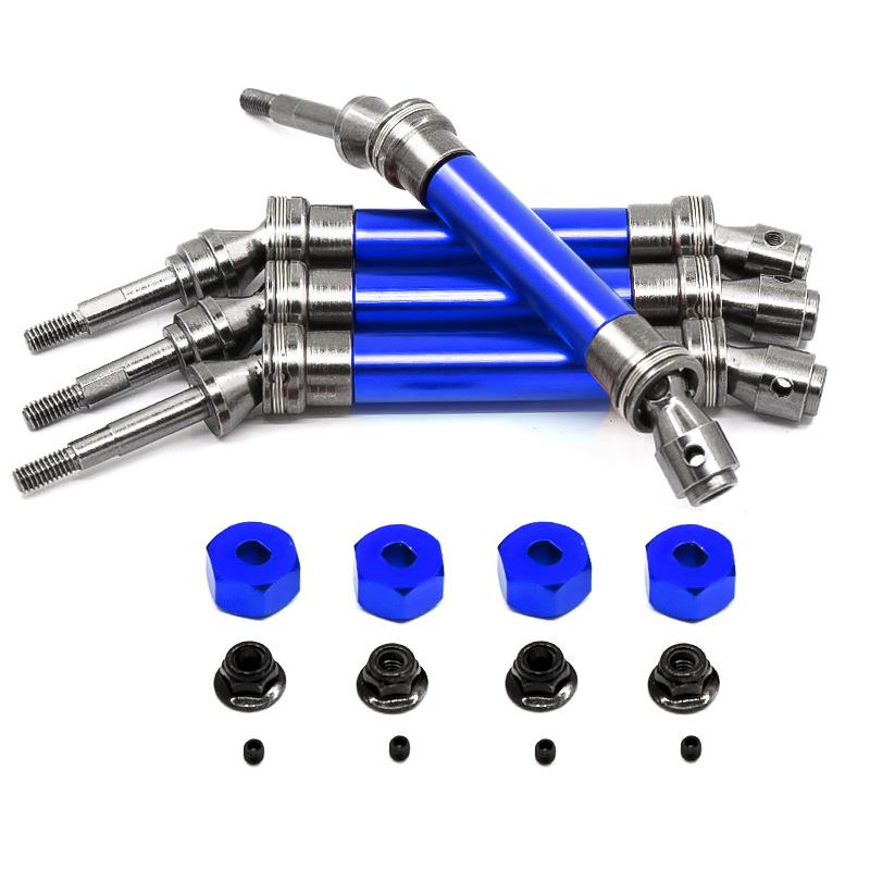 TRAXXASSLASH4X4死老鼠铝合金+钢前/后CVD传动轴带结合器R28