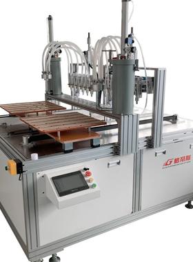 格帝斯厂家面板灯双工位打胶扣盘点胶机设备适用LED直发光面板灯