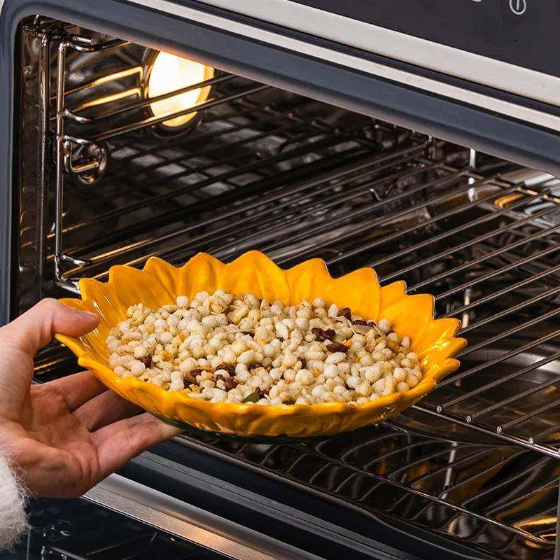 ins创意颜造值向日葵高型盘新家用2025款陶瓷甜品水VST果沙拉,标准件/零部件/工业耗材,车间地垫,淘宝优惠券,粉丝福利购,淘宝优惠卷