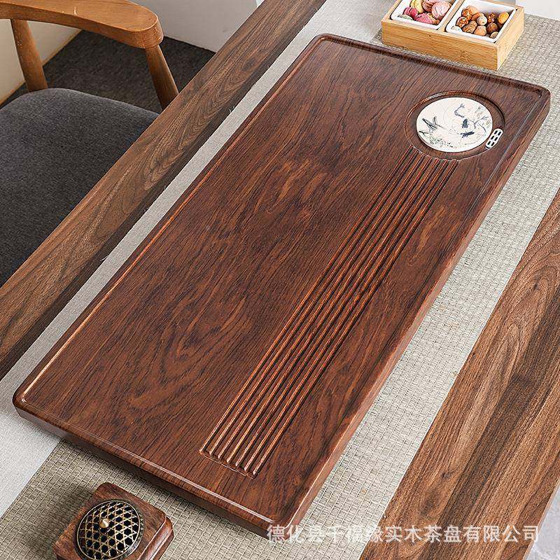 款中式茶1134整块木质茶台带排水家公科技盘木茶托盘茶新办海功夫
