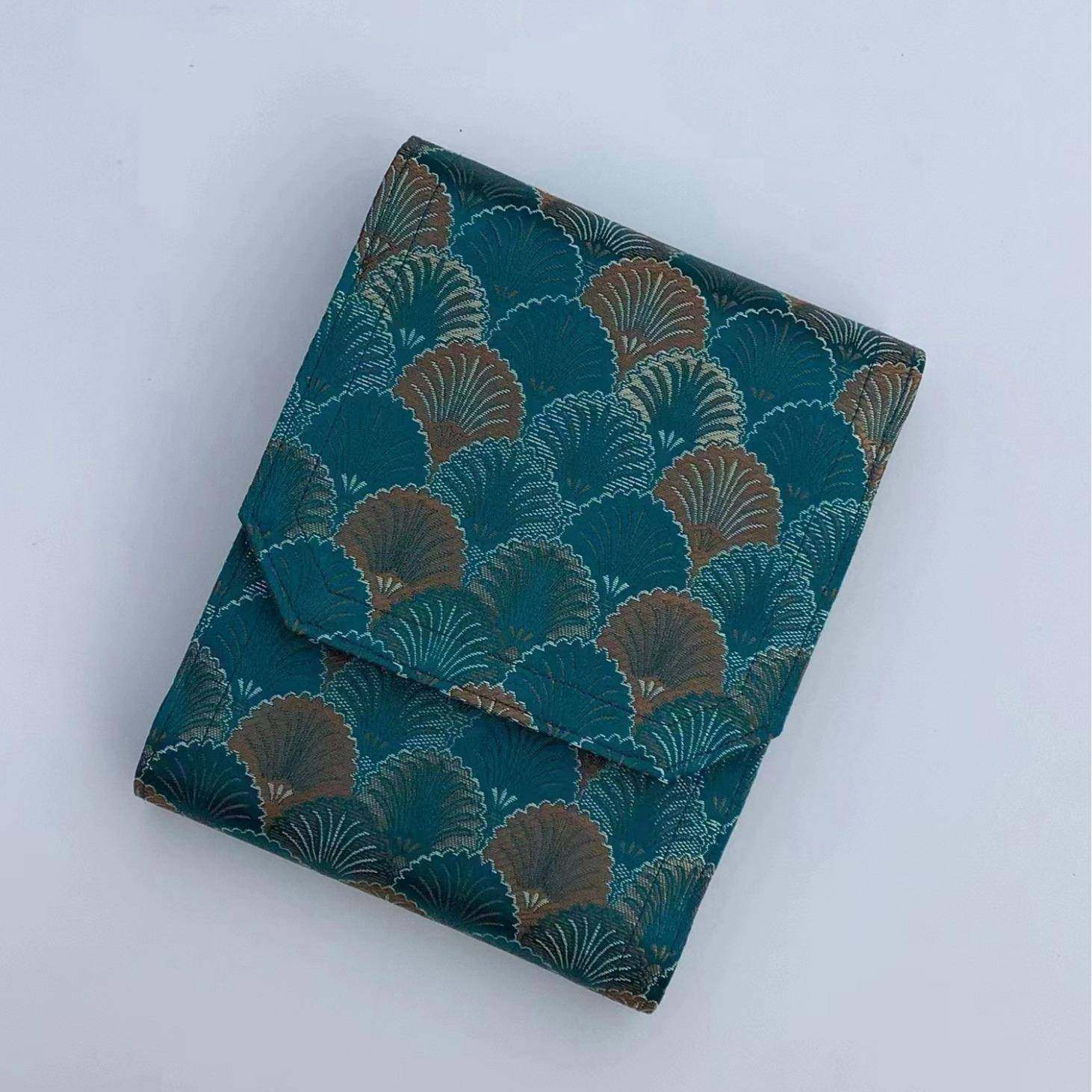 星支辰大海手作织USS锦缎提笔帘笔笔包笔袋35支钢10支装