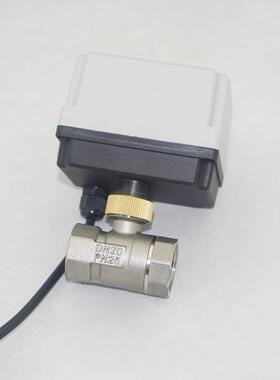 二线断电自动复位AWW不锈钢酸碱常开闭电耐动球阀12V2V20V44分62