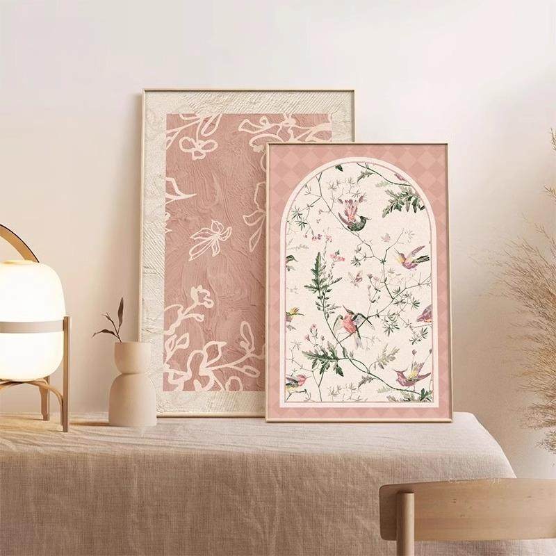 新中式HLT-313客厅装饰画花鸟图术画法式玄画关电视柜艺摆景沙发