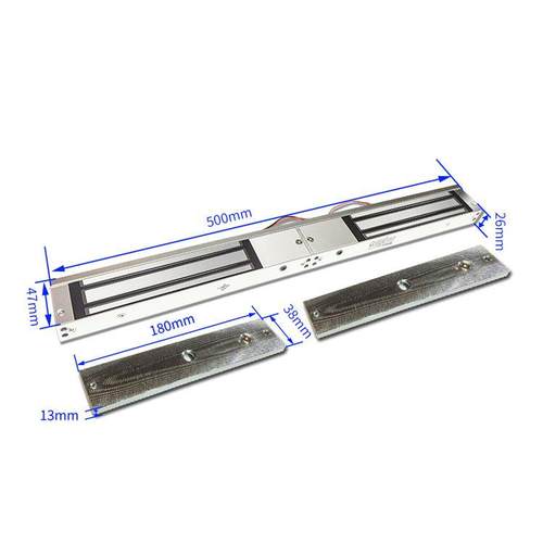 2K280KGG双门磁力锁12V带0灯双门磁吸锁2线/5可选8信号线反馈