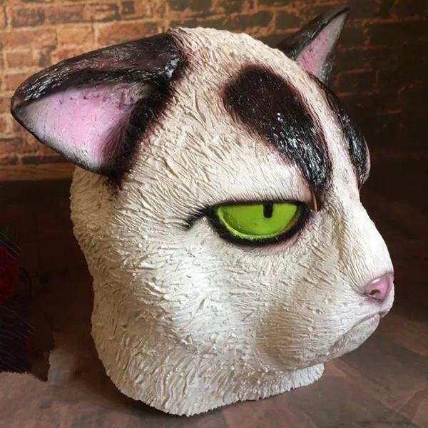 儿童妖节儿童面面喵星人头套动物具猫咪面具具不爽猫698生气猫面