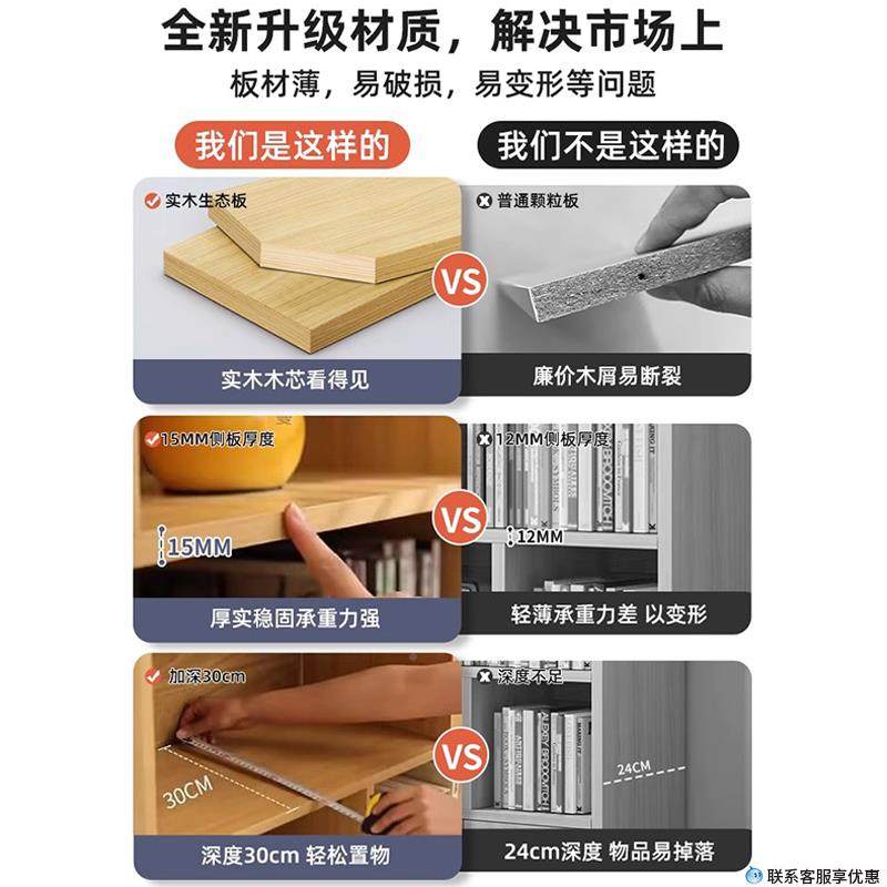 儿实木靠书架落地ZRI置学物架多层客厅墙柜子储物童柜生收纳家用,标准件/零部件/工业耗材,车间地垫,淘宝优惠券,粉丝福利购,淘宝优惠卷