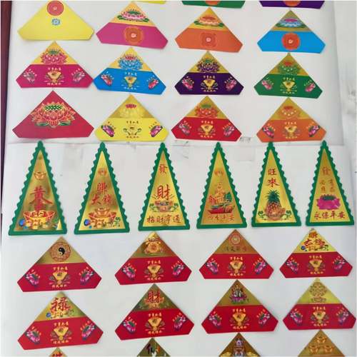 金莲花纸半成品烫一万硬张卡纸颜色纸品种齐清685明节用品烧纸钱