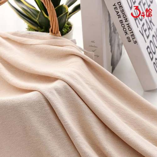 亚麻粘针织汗布料亚21面S粘布薄款LKN夏季亚麻T桖汗衫服麻装麻料