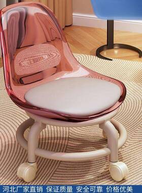 小凳子滑轮矮凳带万向轮学步凳子家用懒人轮滑美缝小椅子网红板凳