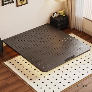 悬浮床铁艺双人床现代简约家用小户型无床头床架排骨架碳素钢架床