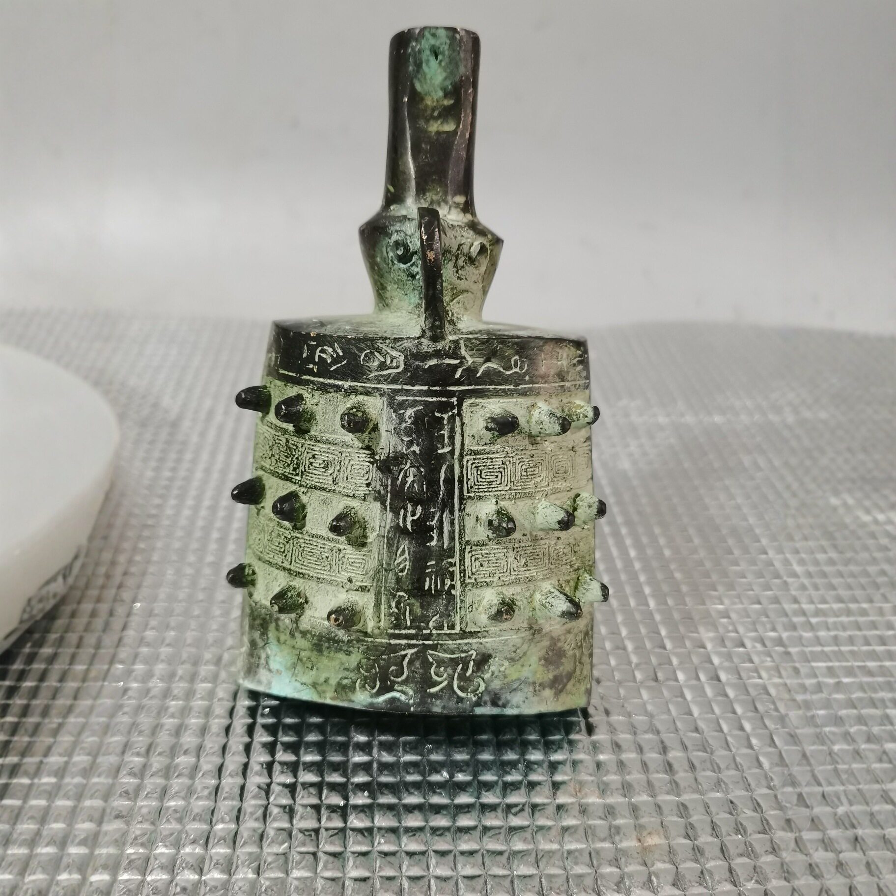 仿古铜编钟摆件战国青铜怀旧扁钟曾侯乙编钟古董收藏工艺品批发