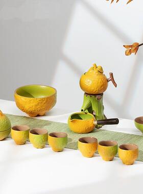 大吉大利茶具套装家用高档轻奢懒人自动陶瓷套餐家用客厅泡茶壶