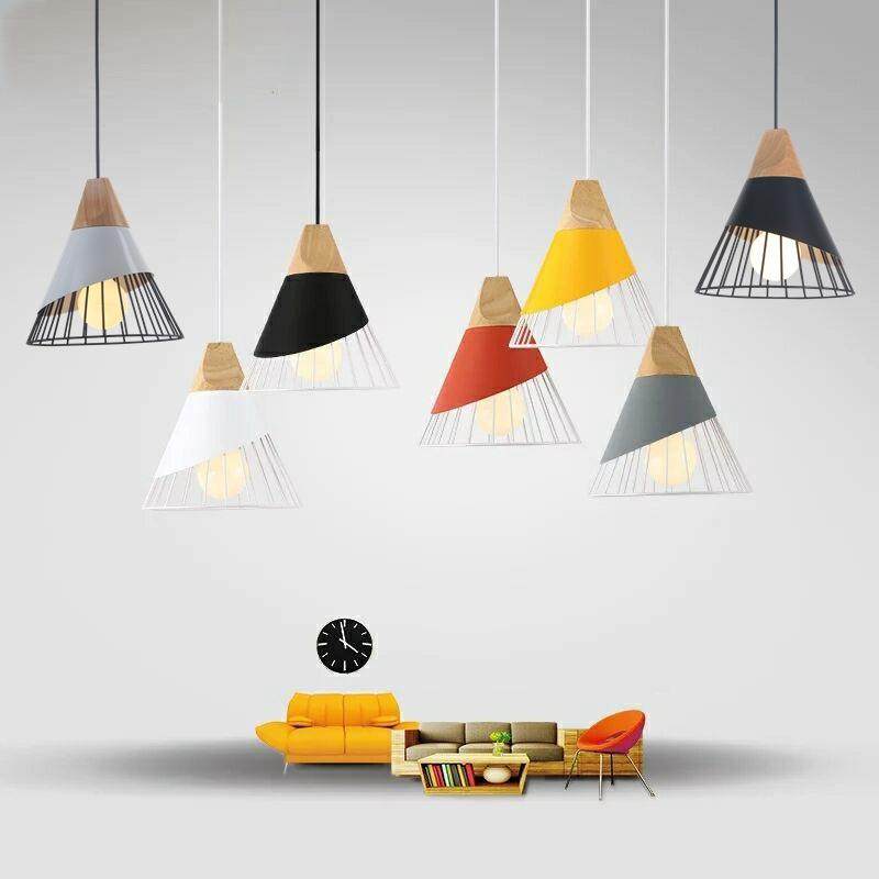现代简约餐厅吊灯北欧风格卧室吧台吊灯个性创意饭厅书房单头灯具