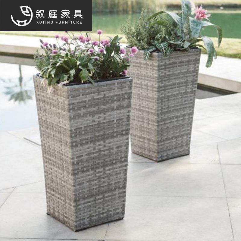 户外藤编花篮田园编织花盆家用客厅庭院别墅露台景区阳台创意花架,纺织面料/辅料/配套,纺织机械配件,淘宝优惠券,粉丝福利购,淘宝优惠卷