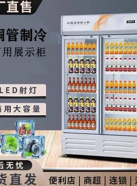 立式冰柜冰箱单门啤酒柜超市饭店双门饮料柜商用保鲜柜冷藏展示柜