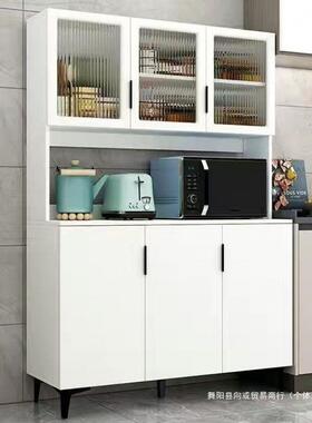 厨房储物柜餐边柜一体靠墙微波炉厨房置物架新款餐厅玄关吧台酒柜