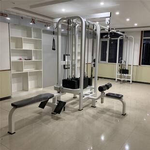 商用健身器材生产健身五人站综合训练器高拉背低拉背龙门架