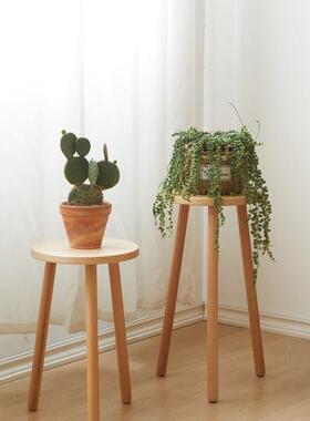 北欧轻奢栽物摆件架子单盆花架阳式PPJ台室内边几客厅落地吊兰置