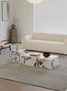 n轻奢is网红厅茶岩板现代简约VGY客家用小户型组合别墅茶几几组合