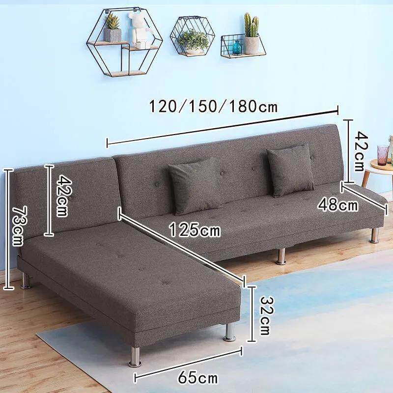 可沙发贵妃组合高颜值艺沙布发两QXG用折叠贵沙发床出租屋妃躺椅