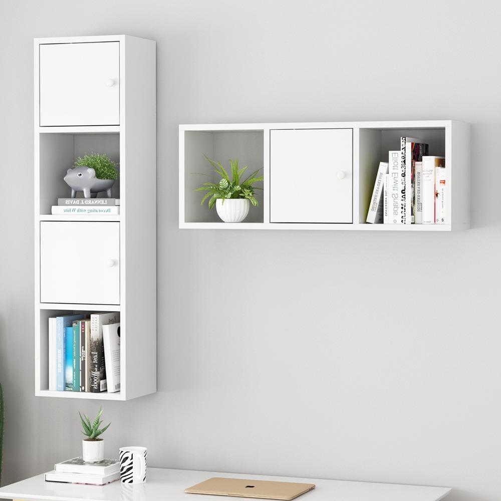 墙上置物架免打孔壁挂式柜客收雅格纳书架创意悬式墙壁柜空子厅吊