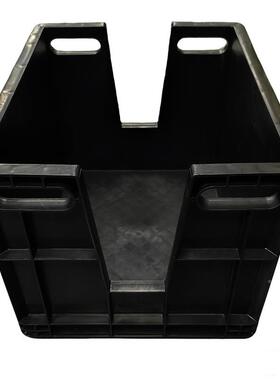 防静电电子塑料缺口箱带盖电子厂收件纳箱电子元盒OJF防静周转箱