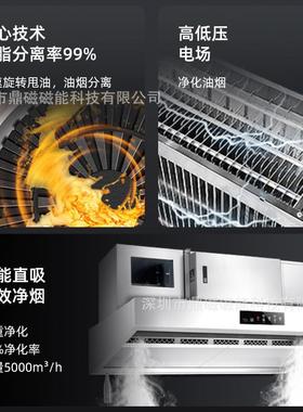商用大吸力油烟净LZA化一体机校饭店饮厨房餐商业低空不学钢油烟