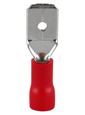 冷压端0MDD铜镀锡.4厚红EZT子色蓝色接黄色对端子