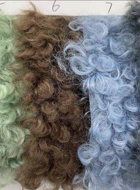 货中卷羊QMM羊卷绒大圈绒现羊卷毛绒布料秋冬服装卷曲绒面料