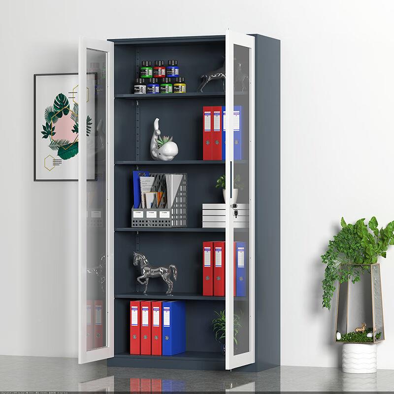 窄边文件柜装料套色铁皮柜办财公wjg-01室务凭证柜资拆档案柜带锁