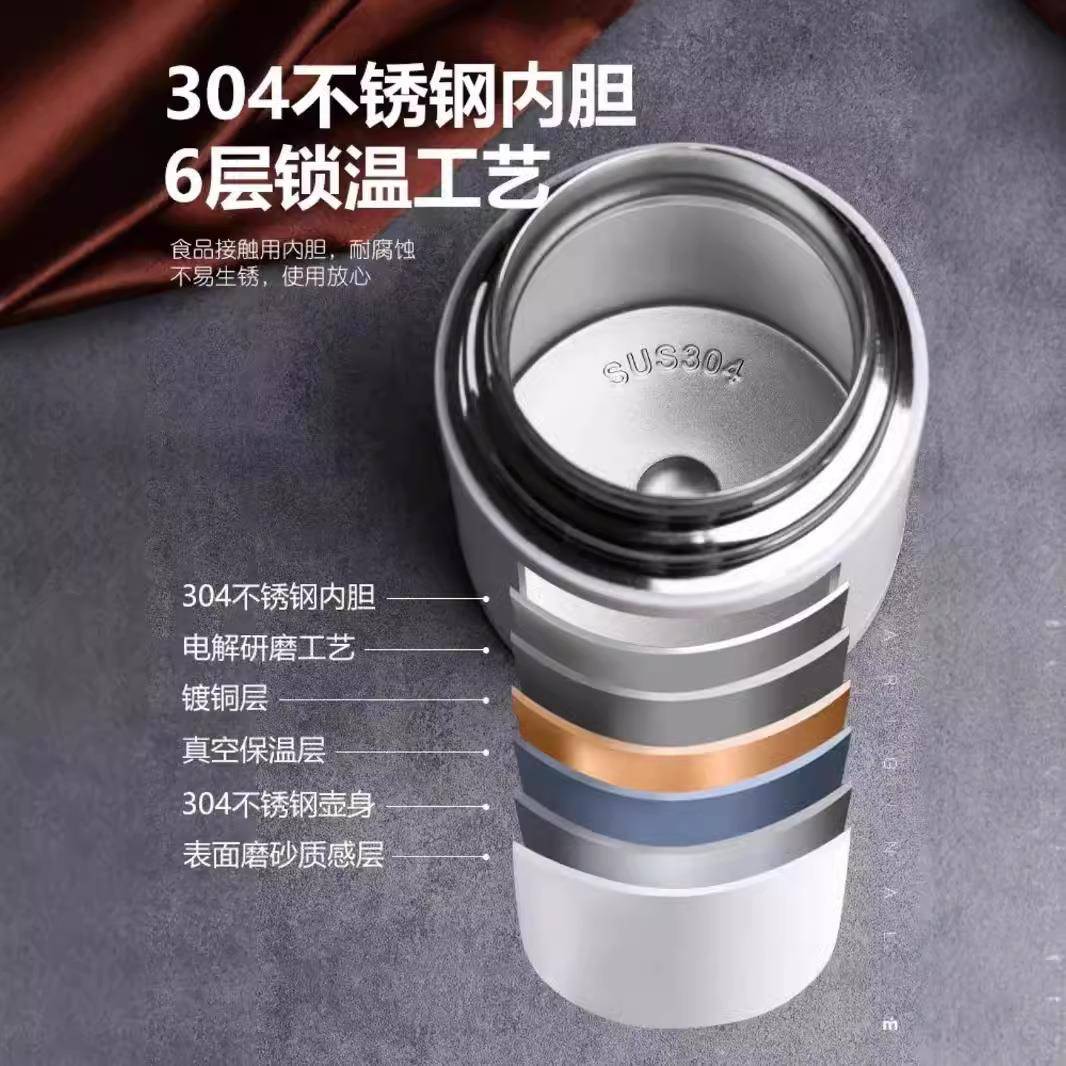 0.8L1.0烧L空焖杯1004016304不锈钢焖壶真烧空超长保温饭盒上班族