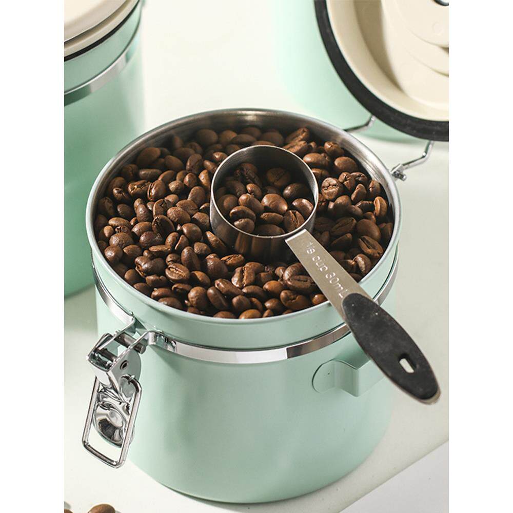 A罐6L3不04锈钢475咖啡豆养保存单向排气阀储存罐储豆豆罐咖啡粉