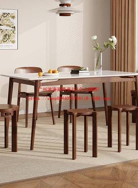 凳可子叠放六合一实乐木叠叠圆凳家用备用餐桌堆叠纳AIK木凳餐板