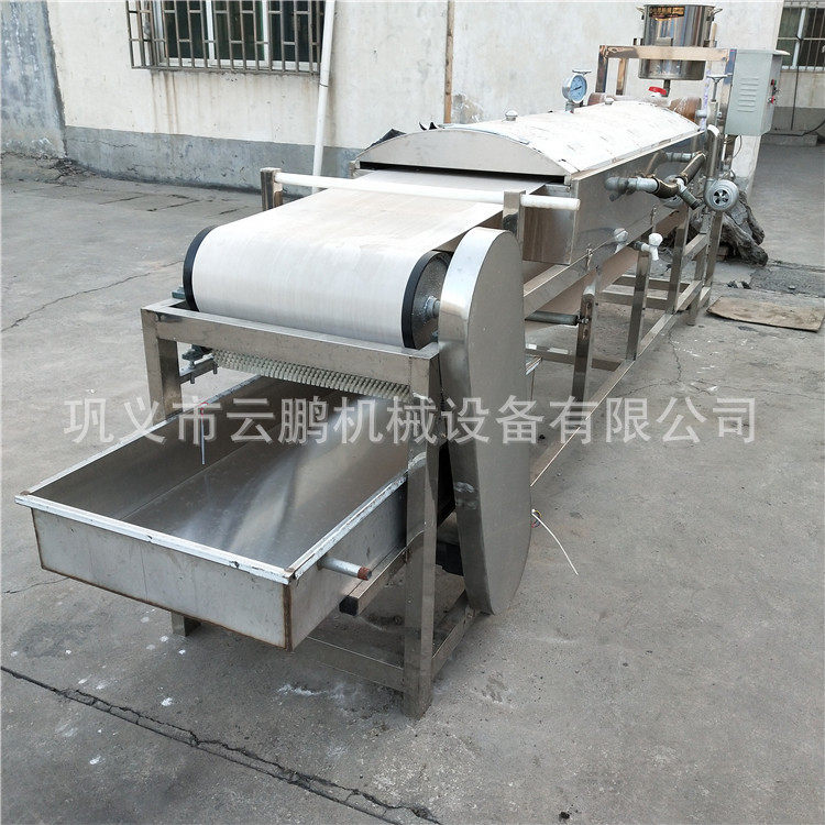 厂家批发全自动仿手工凉皮面皮机出机自熟蒸汽式圆形擀面皮机