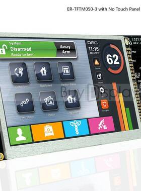 5寸TFTLCD彩色液晶显示屏配RA8875控制板/并串口/可配触摸屏