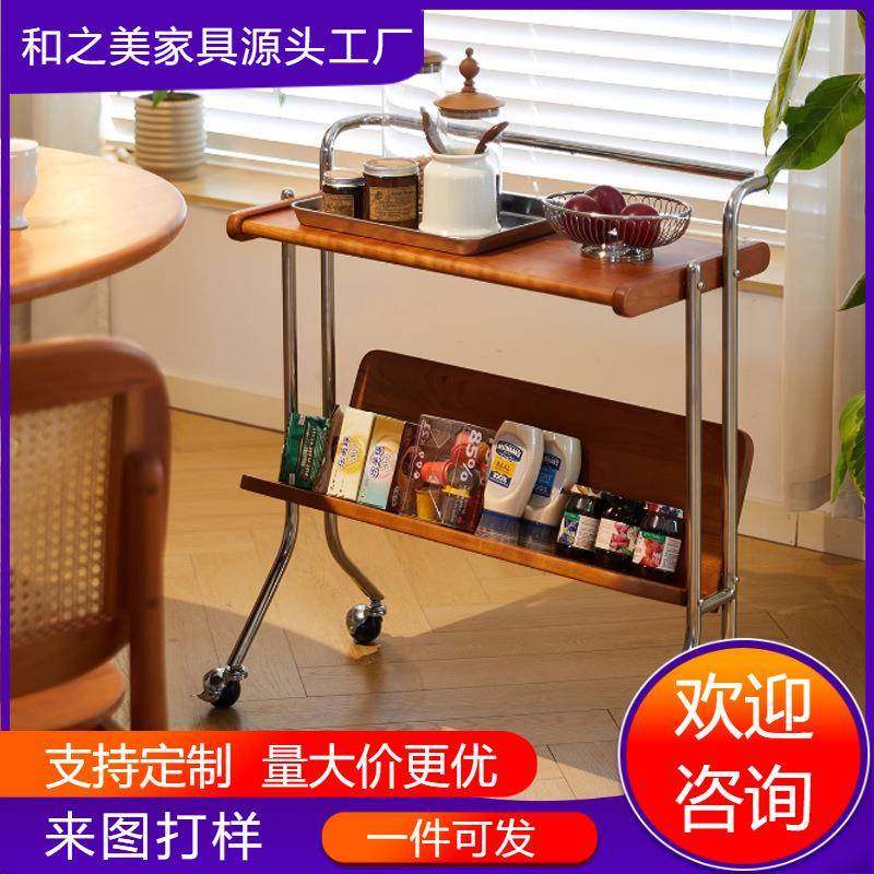 可移动书架小推车中古实木边几客厅复古沙发可移动茶几置物架,纺织面料/辅料/配套,纺织机械配件,淘宝优惠券,粉丝福利购,淘宝优惠卷