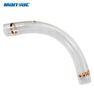 中央系统供料配件玻璃弯管注塑辅机透明玻璃90度耐磨防静电弯管