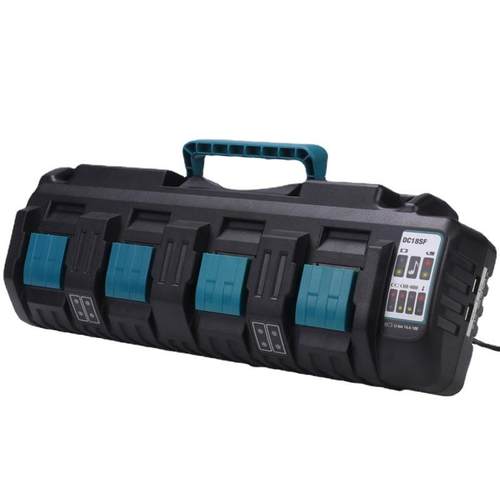 i适用于牧田充电器14.4V18伏电池充电器四槽充电器DC18SF带USB