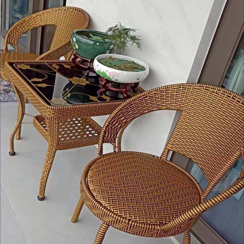 藤椅三件套阳台单个手编靠背椅可旋转小椅子休闲茶桌户外组合家用,收纳整理,烫衣板及配件,淘宝优惠券,粉丝福利购,淘宝优惠卷