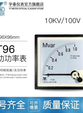 CP9610KV/100V三相无功功率表200kvar5mvar500/5A千伏安YT96