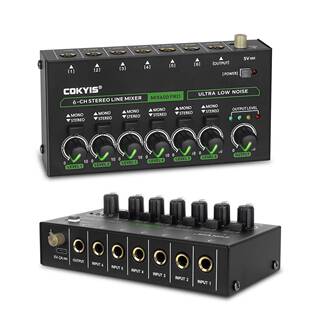 专业混音器现货家庭KTV低噪音六通道单声道立体声迷你音频混音器