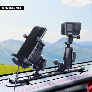 牧马人JL专用滑轨角斗士JT仪表台拓展导轨中控集成滑轨支架